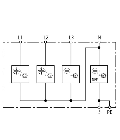 DEHN復(fù)合型電源防雷器DSH TT 255