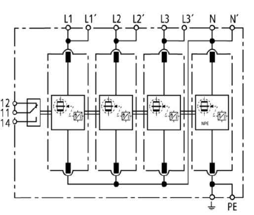 德國DEHN浪涌保護器 DVA CSP 3P 100 FM