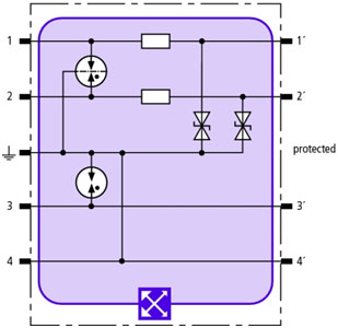 信號浪涌保護器BXT ML2 BE S 24